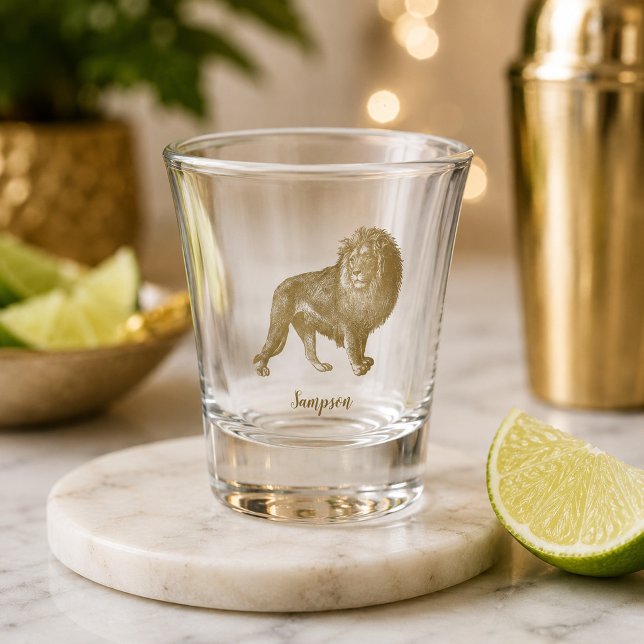 Stunning Lion Shot Glass (Creator Uploaded)