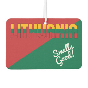 Stunning Lithuania Flag Air Freshener