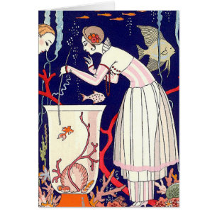 STUNNING LITTLE FISH ,ART DECO BEAUTY FASHION