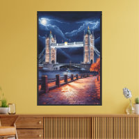 Stunning London Night Scene with Illuminated Tower