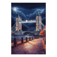 Stunning London Night Scene with Illuminated Tower