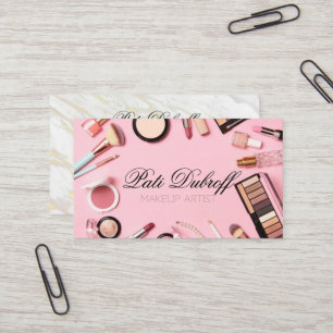 Stunning Makeup Artist - Make a Lasting Impression Business Card