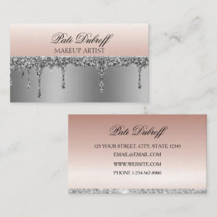 Stunning Makeup Artist - Make a Lasting Impression Business Card