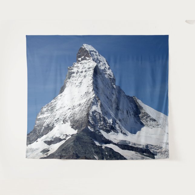 Stunning Matterhorn Mountain in Europe Tapestry (Front (Horizontal))