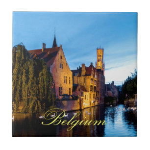 Stunning! Mediaeval Bruges Belgium - Pro Photo Ceramic Tile