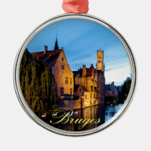 Stunning! Mediaeval Bruges - Pro Photo Metal Ornament