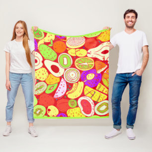Stunning Mixtures of Fruits Patterns. Buy Now Fleece Blanket