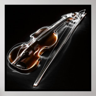 Stunning music violin poster