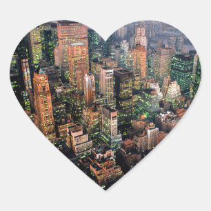 Stunning! New York City USA Heart Sticker