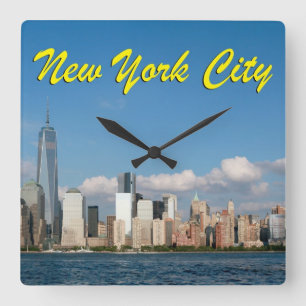 Stunning New York City USA Square Wall Clock