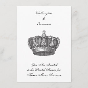 Stunning Old World Crown Invitation