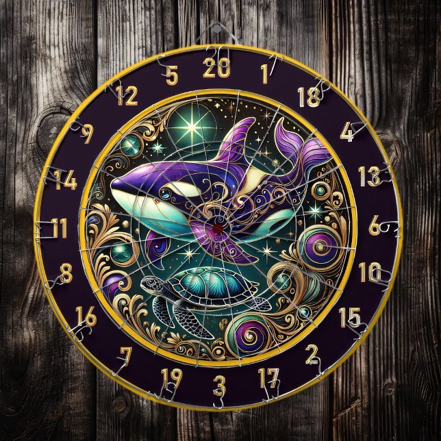 Stunning Orca Turtle Fishing Lodge Dartboard (Creator Uploaded)