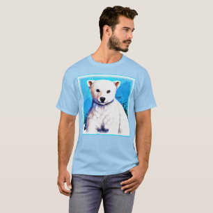 Stunning Painting of a Polar Bear Cub. Buy Now T-Shirt