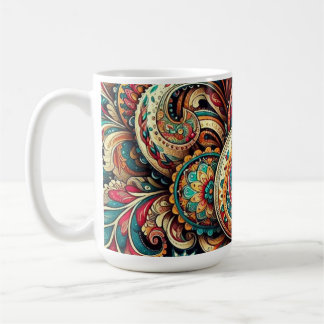 stunning paisley pattern coffee mug