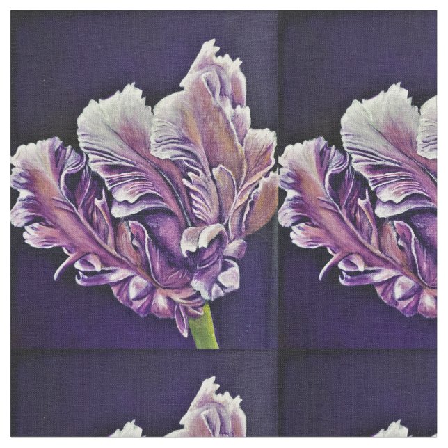 Stunning Parrot Tulip Fabric (Close Up)
