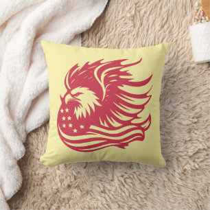 Stunning Patriotic Eagle Digital Artwork Cushion