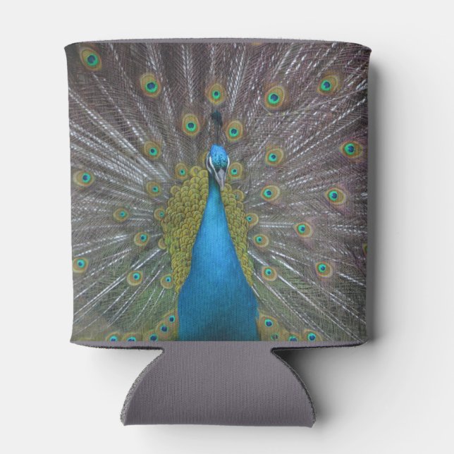 Stunning Peacock Can Cooler (Back)