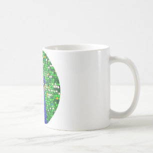 Stunning Peacock mosaic art gifts customised Coffee Mug