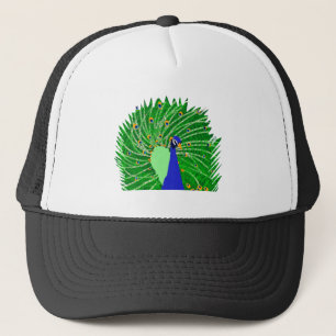 Stunning Peacock original art by Sophie age Ten Trucker Hat