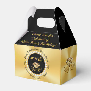Stunning Personalised, Birthday Favour Boxes, Box