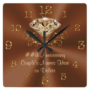 Stunning Personalized Anniversary Clocks