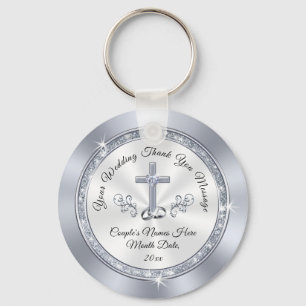 Stunning Personalized Christian Wedding Favors Key Ring