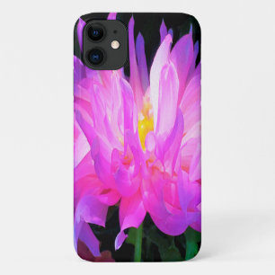 Stunning Pink and Purple Cactus Dahlia iPhone 11 Case