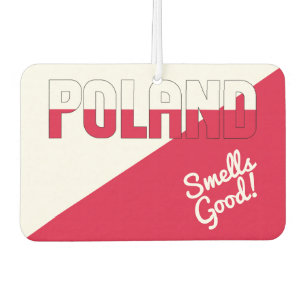 Stunning Poland Flag Air Freshener