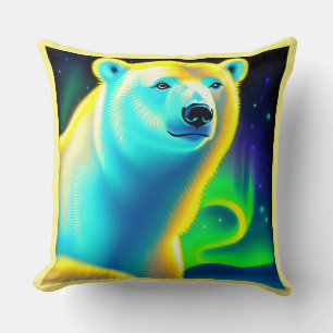 Stunning polar bear. cushion
