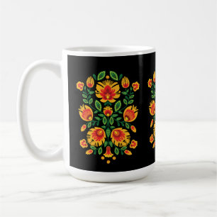 💛🧡❤️Stunning polish Folk Wycinanki Coffee Mug