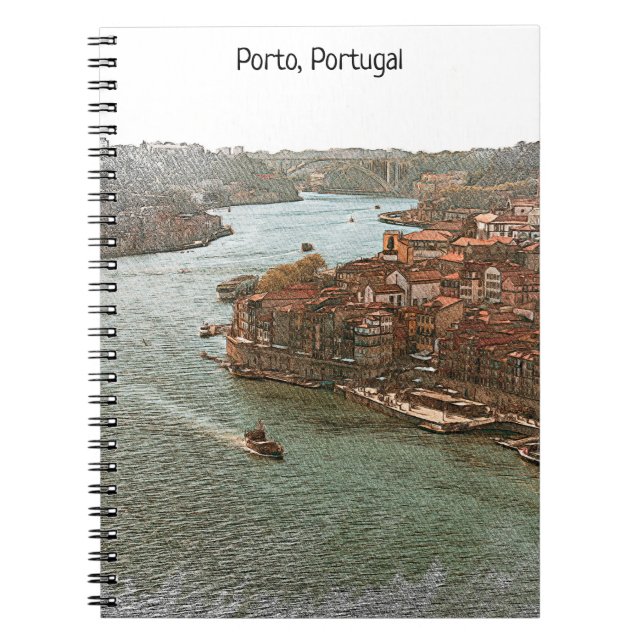 Stunning Porto Portugal City View Notebook (Front)