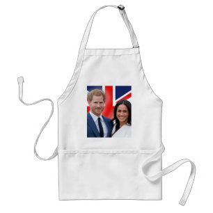 Stunning! Prince Harry and Meghan Markle Standard Apron