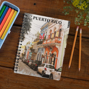 Stunning Puerto Rico Vintage Travel Notebook