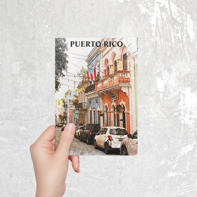 Stunning Puerto Rico Vintage Travel Postcard (Puerto Rico Travel Postcard)