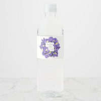 Stunning Purple Irises Watercolor Floral Wedding
