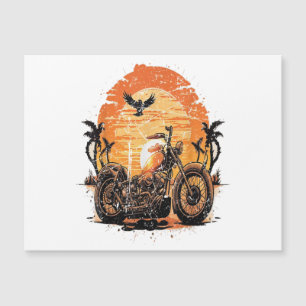 Stunning Retro Vintage Motorcycle Classic Sunset C