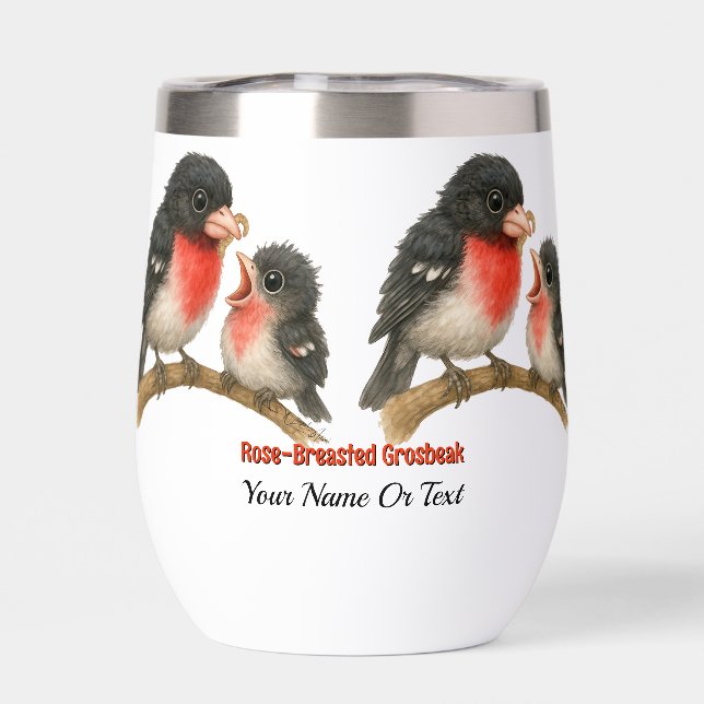 Stunning Rose Breasted Grosbeak (Back)