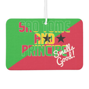 Stunning Sao Tome and Principe Flag Air Freshener