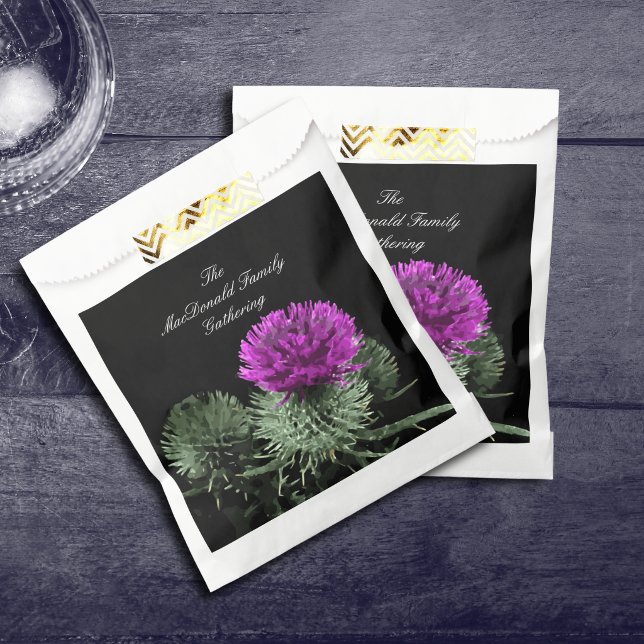 Stunning Scottish Thistle Favour Bag (Creator Uploaded)