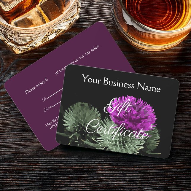 Stunning Scottish Thistle Gift Certificate (Creator Uploaded)