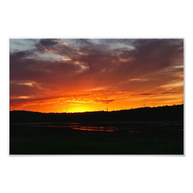 Stunning SK Sunset Photo Print (Front)