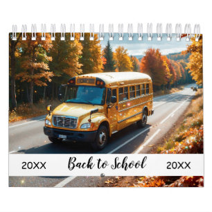 Stunning Sparkling School Bus Calendar