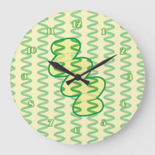 Stunning Spirulina Large Clock