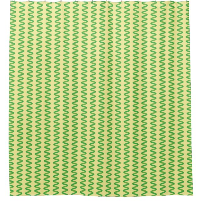 Stunning Spirulina Shower Curtain (Front)