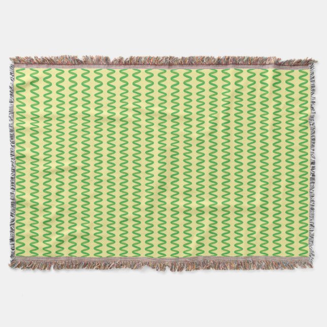 Stunning Spirulina Throw Blanket (Front)
