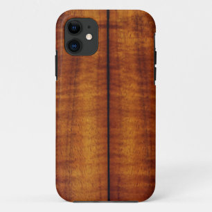 Stunning Split Hawaiian Koa Longboard Style iPhone 11 Case