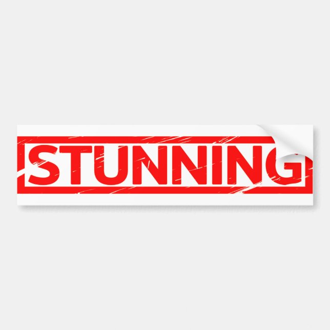 Stunning Stamp Bumper Sticker (Front)