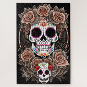 Stunning Sugar Skull Art - Celebrate Tradition Jigsaw Puzzle