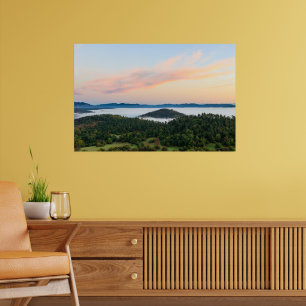 Stunning sunrise from Šilentabor, Slovenia Poster