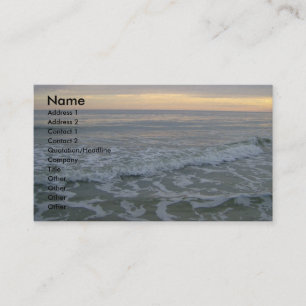 Stunning Sunset Along the Shore Business Card